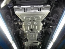 Защита алюминиевая Alfeco для картера, КПП, раздатки и рулевых тяг Lexus GX 460 2009-2021